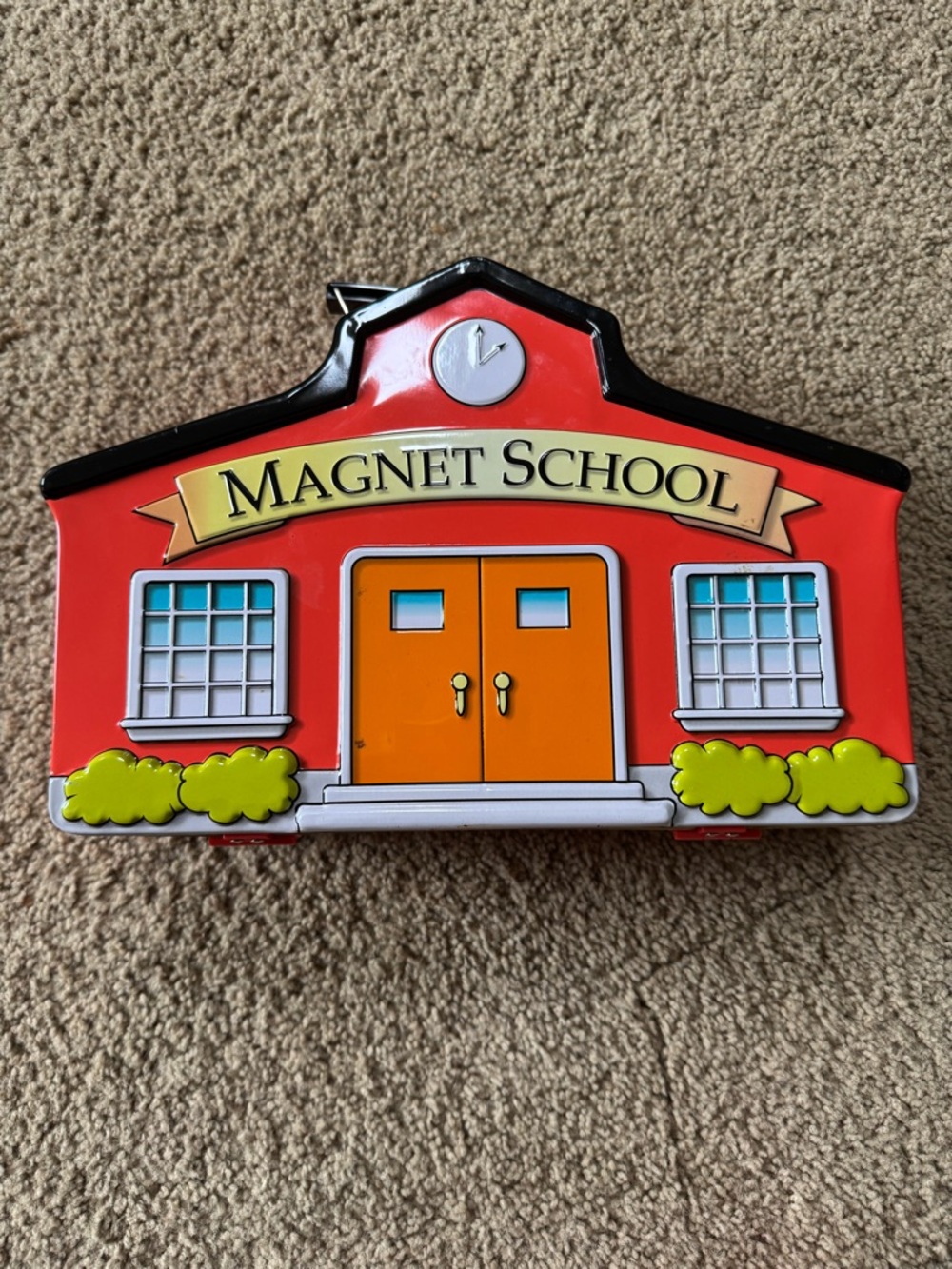 Parents By Battat Magnet School Schoolhouse Tin Box Letters Numbers COMPLETE - Picture 8 of 11